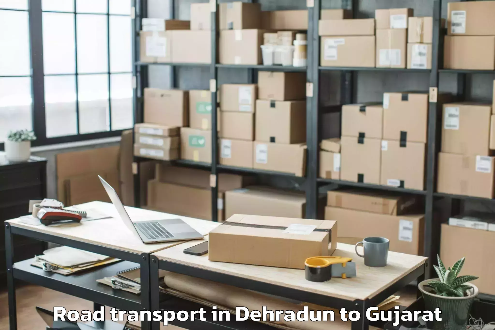 Get Dehradun to Santrampur Road Transport